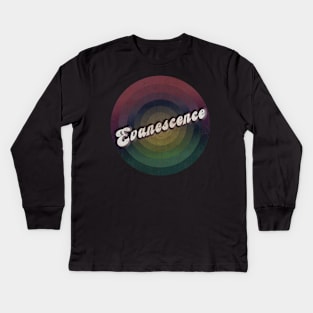 retro vintage circle Evanescence Kids Long Sleeve T-Shirt